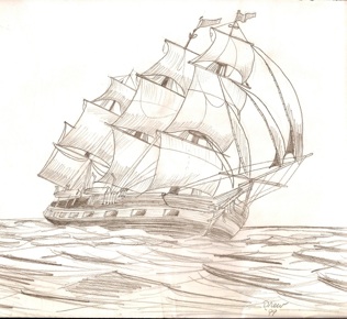 Pencil Sketches And Colored Drawings