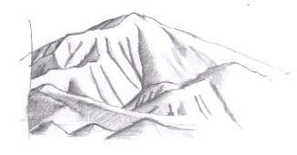 mountain drawing