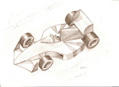 race car drawing