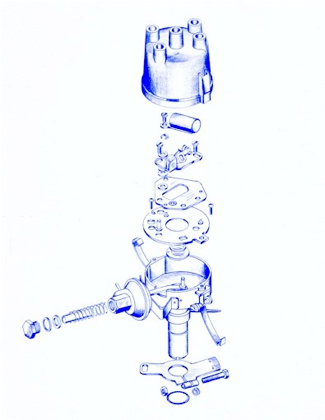 exploded view auto drawing