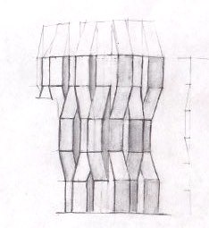 futuristic building